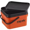 ROK Kit Seau à Appâts Carré de 10 Litres avec Insert et Couvercle Orange