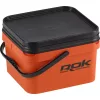 ROK Kit Seau à Appâts Carré de 10 Litres avec Insert et Couvercle Orange