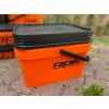 ROK Kit Seau à Appâts Carré de 10 Litres avec Insert et Couvercle Orange