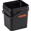 ROK Kit Seau à Appâts Carré de 17 Litres avec Insert et Couvercle Noir