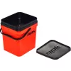 ROK Kit Seau à Appâts Carré de 17 Litres avec Insert et Couvercle Orange