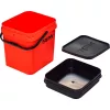 ROK Kit Seau à Appâts Carré de 17 Litres avec Insert et Couvercle Orange
