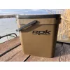 ROK Kit Seau à Appâts Carré de 17 Litres avec Insert et Couvercle Vert