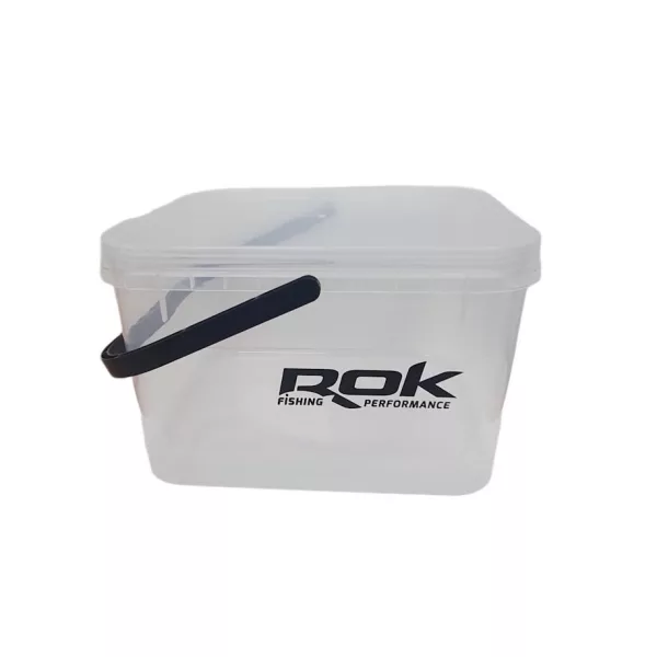 ROK Récipient mélangeur carré transparent de 10 litres avec couvercle