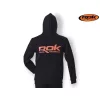 ROK Black Hoodie Fekete Kapucnis Pulóver L