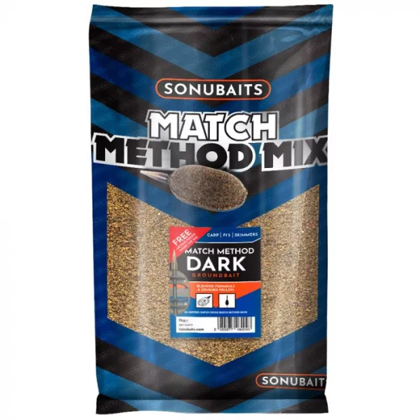 Sonubaits Match Method Mix - Dark - 2kg (S0770021) amorce