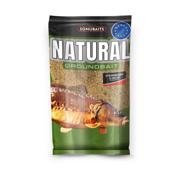 Sonubaits Naturel Fraise-Chanvre Amorçage 1kg