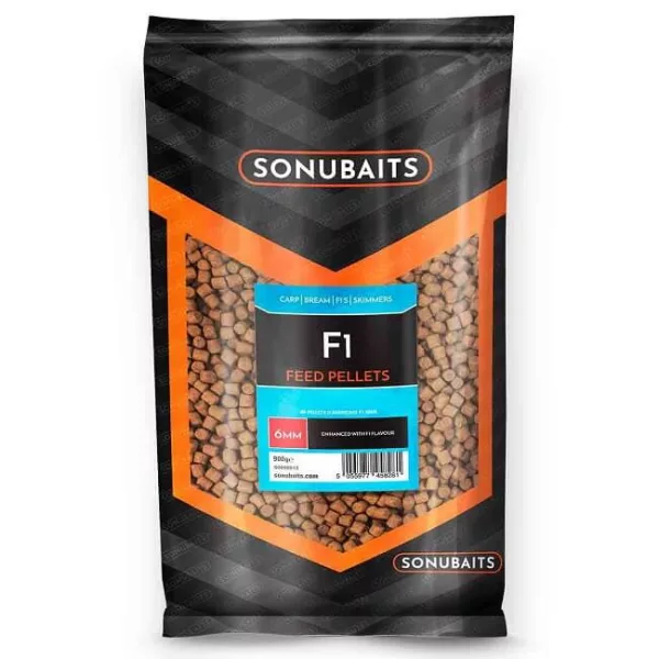 Sonubaits F1 Feed Pellet - 6mm (S0800012) pellets d'amorçage aromatisés