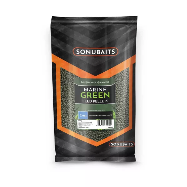 Sonubaits Marine Green Feed 2mm Pellets d'amorçage 900gr