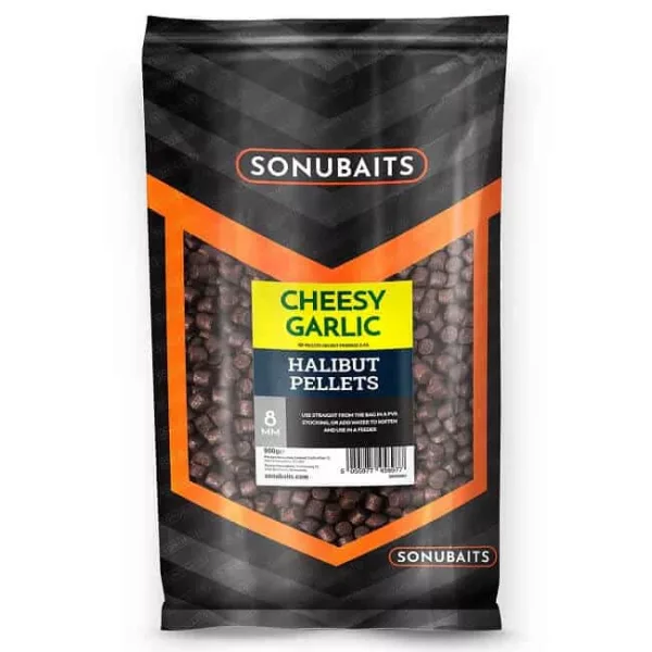 Sonubaits Cheesy Garlic Halibut Pellets - 8mm (S0920003) pellets d'amorçage