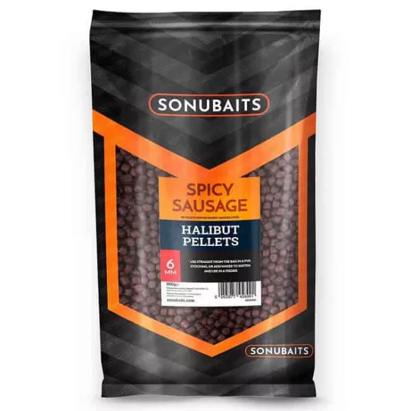 Sonubaits Spicy Sausage Halibut Pellets - 6mm (S0920005) granulés d'amorçage