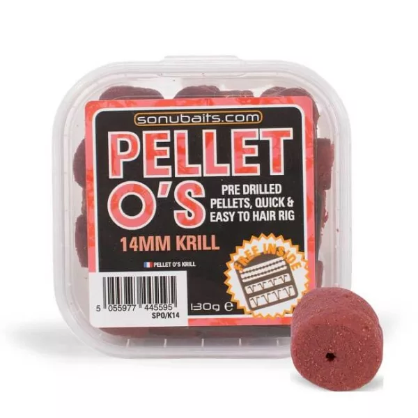 Sonubaits Pellet Os 14mm - Krill (S0960002) pellet hameçon percé