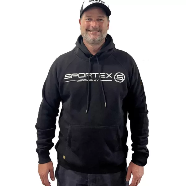 Sweat à capuche noir Sportex 2XL