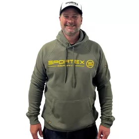 Sweat à capuche Sportex Olive Green M