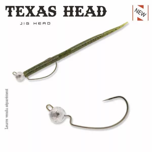 Sakura - TEXAS HEAD 10G / Hameçon 2/0 X 3 - Tête plombée JIG