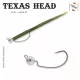 Sakura - TEXAS HEAD 3,5G / Hameçon #1 X 3 - Tête plombée JIG