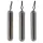 Sakura - TUNGSTEN SKINNY DROP SHOT 1/8 - 3,5G x 3pcs (Natural Color) - Plombs - Plomb de pêche au lancer - Plomb dropshot