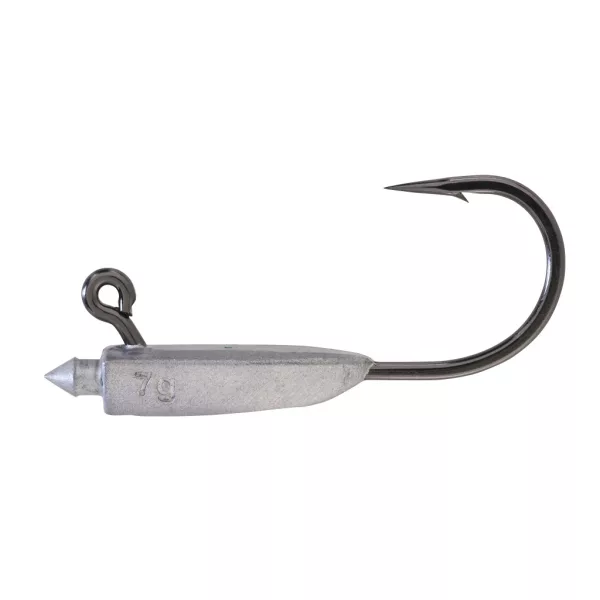 Sakura Tête plombée Tubflow Jighead Raw Finish 5,0gr 3/0 3 pièces