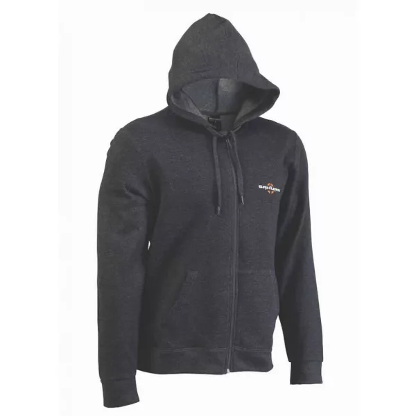 Sakura - HOODIE ZIP LOGO GREY M - Vêtements - Sweat à capuche