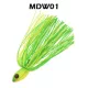 Sakura Bellamy Swim Jig Hot Chart 21gr Tête de jig avec jupe en caoutchouc