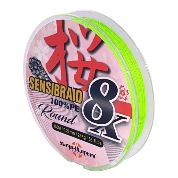 Sakura Sensibraid 8 tresse - CHART 150 M - 0.12 mm / 9Kg / 19.8Lbs