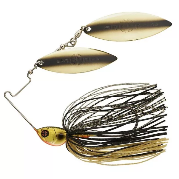 Sakura Cajun Spinnerbait DW Spinnerbait Jc14 (Noir et Or) - 21gr