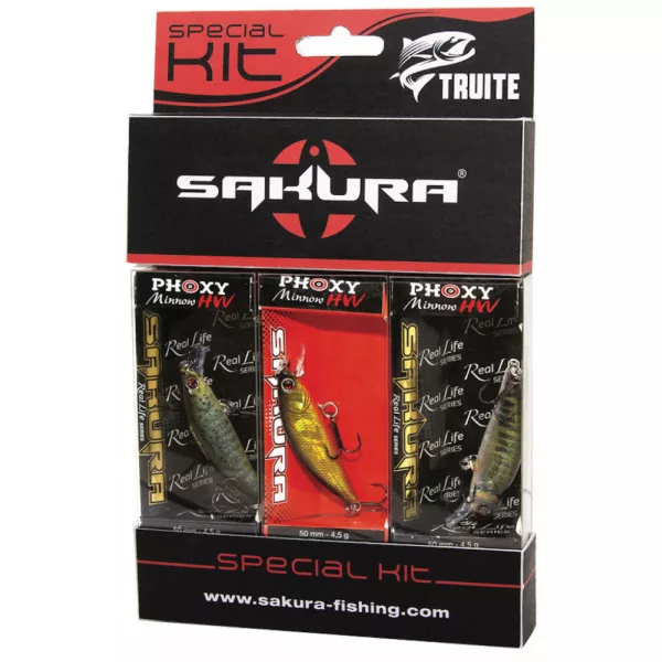 Sakura - PACK DE 3 PHOXY MINNOW HW 62 S - 62MM - 6,5 G - Wobbler