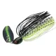 Sakura Cajun Bladed Jig 10,5gr JC20 Chatterbait - Noir Chartreuse