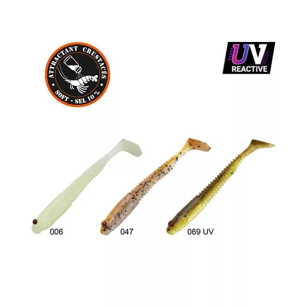 Sakura Gobygo 85 Leurre souple Pack Eau Claire 1 85mm - 6db