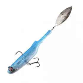   Sakura - SLASH BLADE 100 - 100MM / 21,5G - 086 (Bleu secret) - Leurre souple - Avec queue tournante