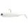 Sakura - SODIUM SHAD 150 - 150MM - Tête plombée 35g - 077 (Pearl White) - Leurre souple