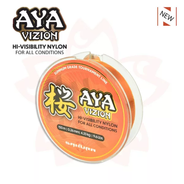 Sakura - AYA VIZION - 150 M - 0.28 mm / 5,15 Kg - 11,3 Lb. - Ligne principale - Fil monofilament