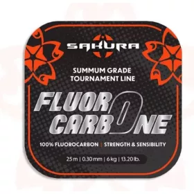   Sakura FLUOROCARBONE 25M bas de ligne pour la pêche au leurre