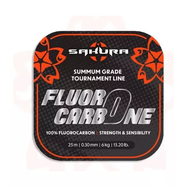 Sakura FLUOROCARBONE 25M bas de ligne pour la pêche au leurre
