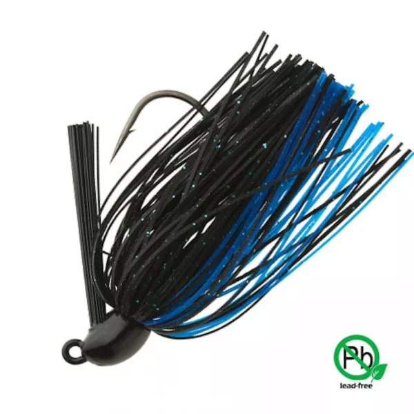 Sakura - JIG DE NAGE TUNGSTÈNE 1/4 OZ - 7,2G #BB (Noir Bleu) - TÊTE PLOMBÉE À JUPE