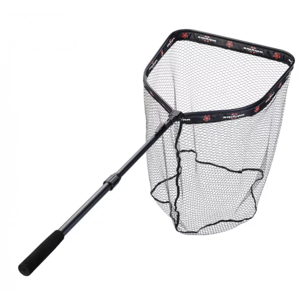 Sakura - Floating landing net SAKURA Rubber Mesh M - 60x50x50cm - Épuisette avec manche - Épuisette de spinning