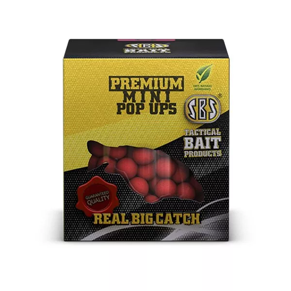 SBS Mini Pop Ups Premium Krill Flétan 20 Gr 8 Mm