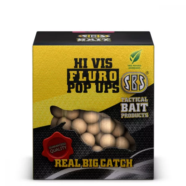 Sbs Fluro Pop Ups Pêche 100 Gm 10-14Mm