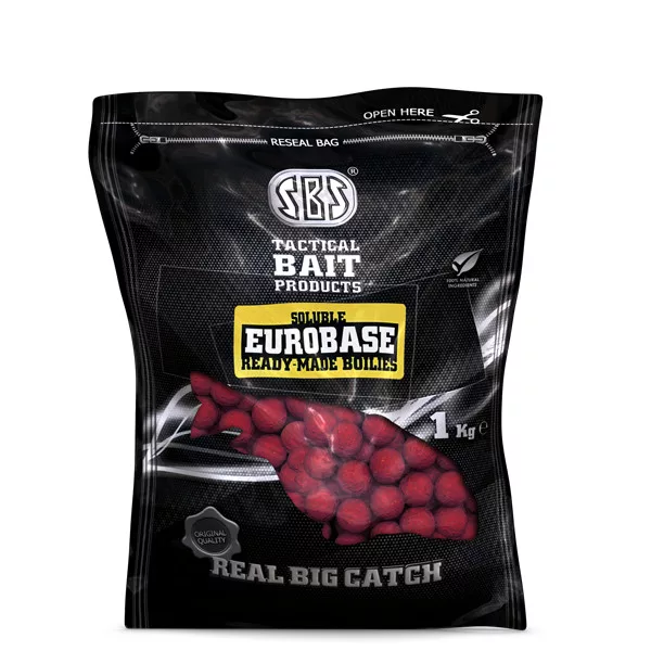 SBS Soluble Eurobase Ready-Made Boilies Ail 1 Kg 20 Mm