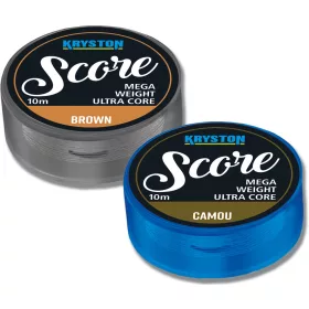   Kriston Score Heavyweight Leadcore 35Lbs 10m Bas de ligne tressé Camou-Camou