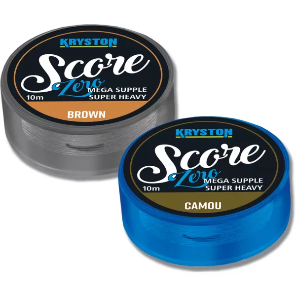 Kriston Score Zero Leadfree Leader 45lbs 10m Bas de ligne tressé Camou-Camou