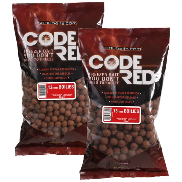 Sonubaits Code Red Boilies 12mm 1kg bouillette