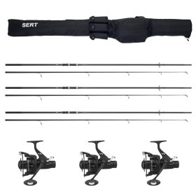   Canne Sert 3x Carp Training 12-2 et moulinet Sert 3x Carp Training HRS 601 FD Ensemble