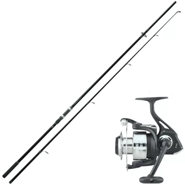 SRT Instinct CTX 3,05m 3lbs Canne à carpe 2 parties Instinct S 601 FD avec moulinet à frein avant