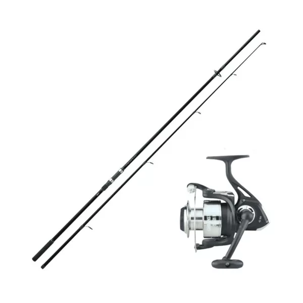 SRT Instinct CTX 3,05m 3lbs Canne à carpe 2 pièces avec moulinet débrayable Instinct 601 HRS