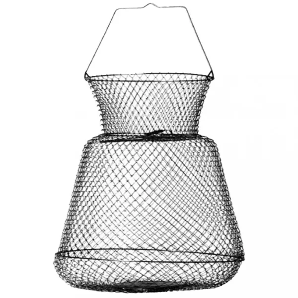 SERT - OVAL SHAPE WIRE BASKET 28x33CM BLACK - Panier à poissons - Panier à poissons traditionnel - Filet métallique