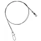 SERT - 7 STRAND TRACE + SWIVEL AND SNAP LINK - 50CM - 15KG - Bas de ligne résistant aux morsures