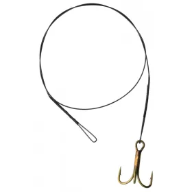   SERT - 7 STRAND TRACE WITH TREBLE HOOK - 60CM - 9KG - Bas de ligne résistant aux morsures