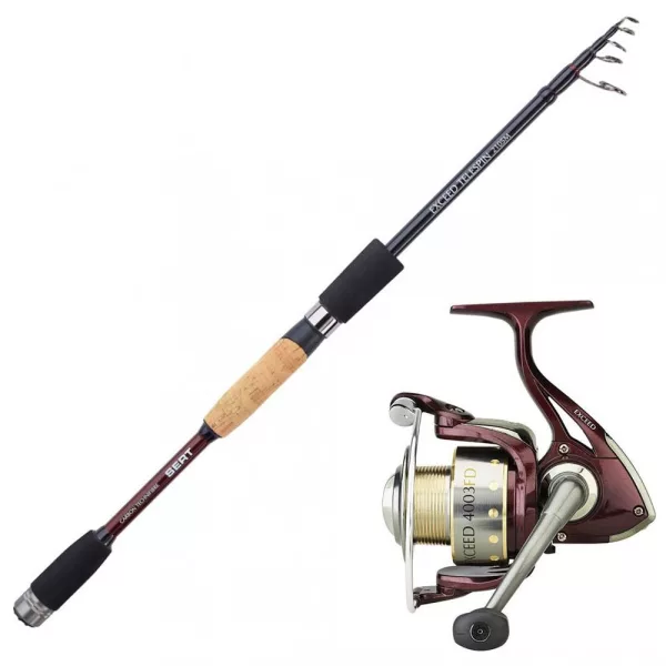Kit Canne Sert Exceed Telespin 270-6H et Moulinet Exceed SPN 4003 FD