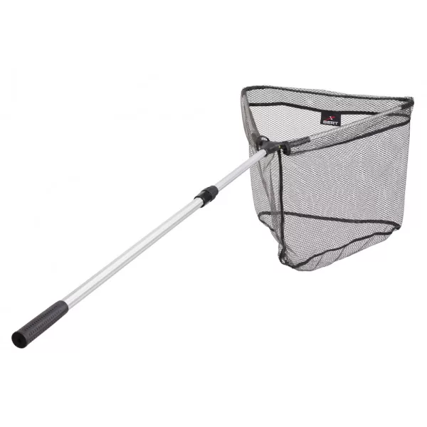 SERT - ÉPUISETTE PLIANTE PREDATOR NET RUBNET 240-3 (70X70) - Manche d'épuisette avec filet - Épuisette pour la pêche aux carnassiers